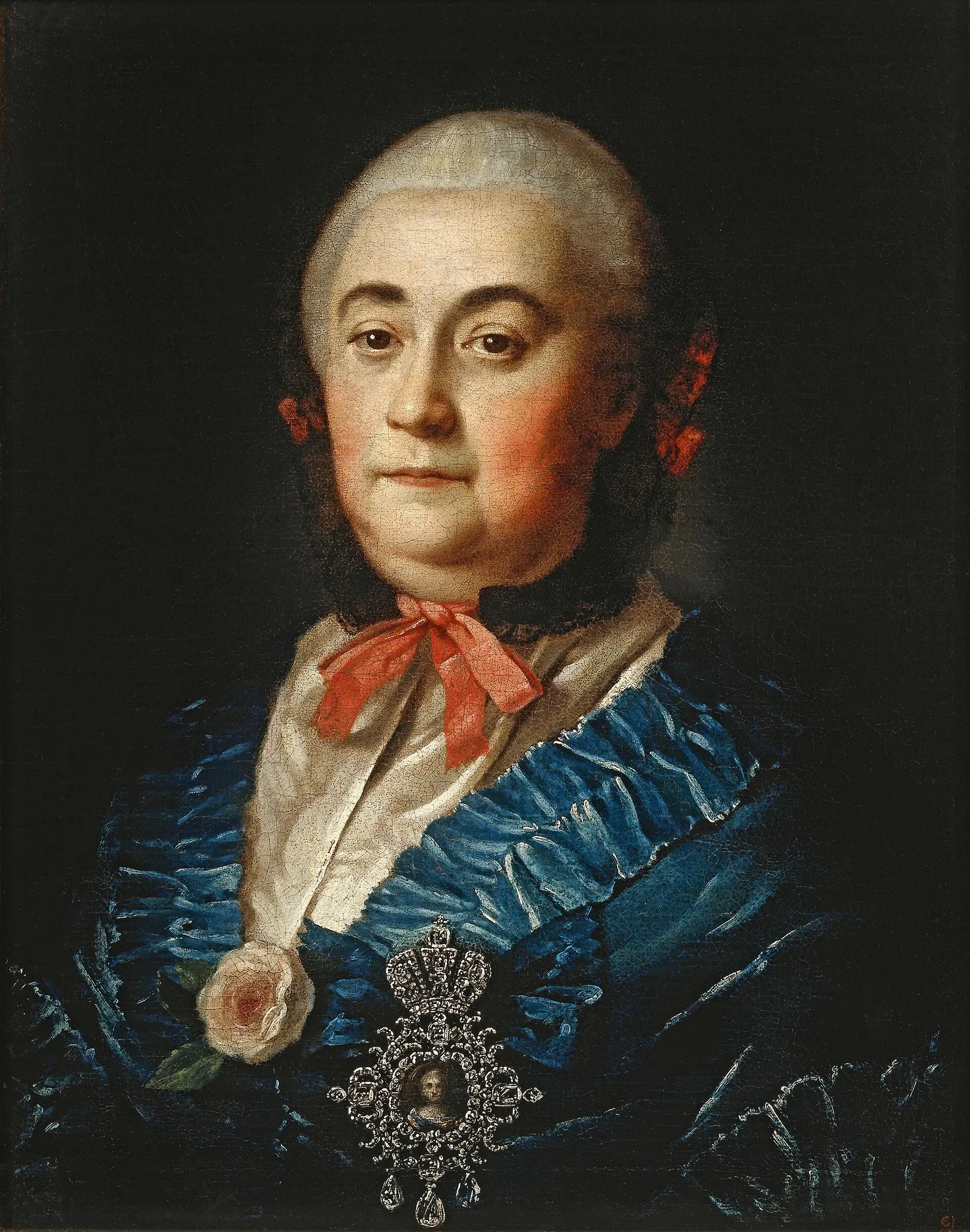 Алексей Антропов. Портрет статс-дамы А. М. Измайловой. 1759. Холст, масло. Государственная Третьяковская галерея