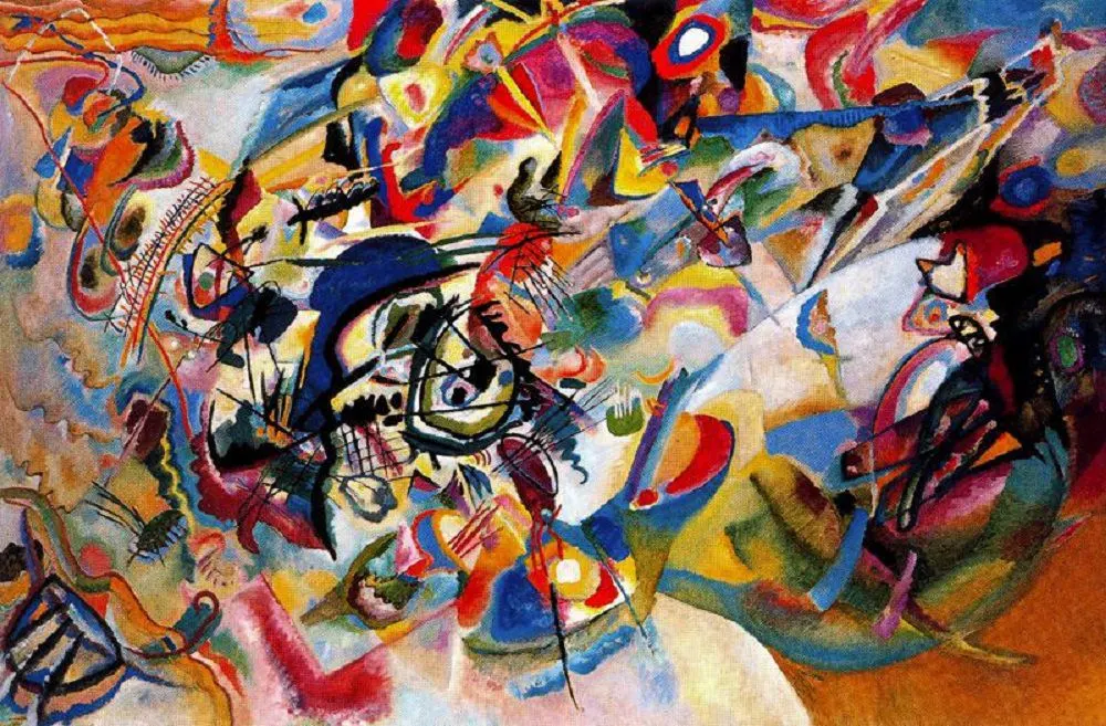 Василий Кандинский. Композиция VII. 1913. Холст, масло, 200 × 300 см. Государственная Третьяковская галерея