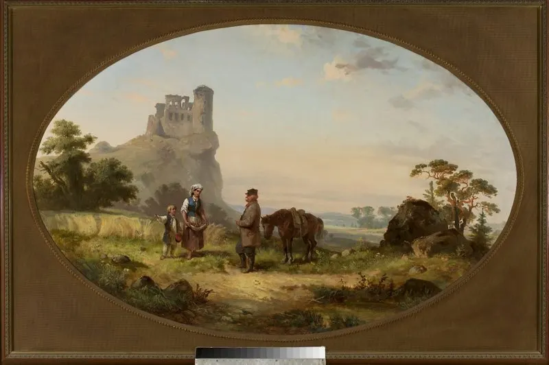 Франчишек Костшевский. Сбор грибов. 1862. Холст, масло, 87 × 133,5 см. Национальный музей в Варшаве