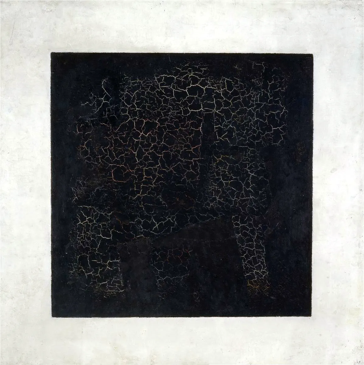 Казимир Малевич. Чёрный супрематический квадрат. 1915. Холст, масло, 79,5 × 79,5 см. Государственная Третьяковская галерея