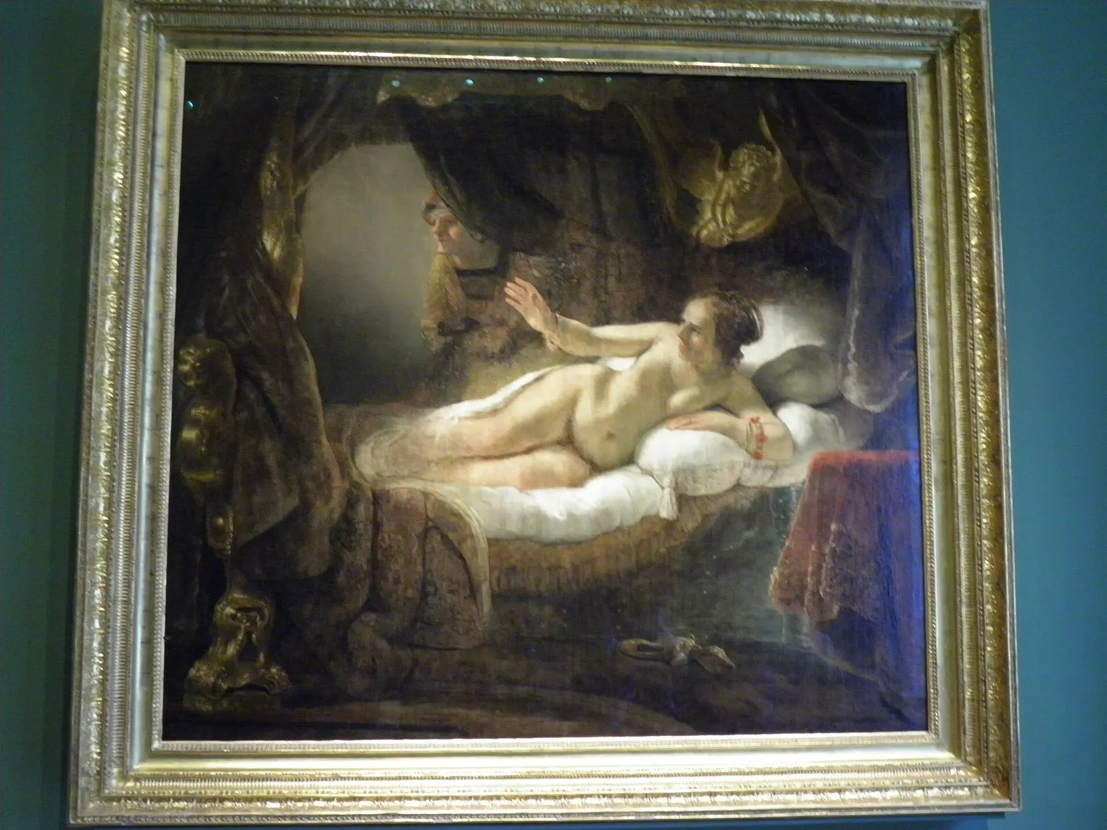Рембрандт. Даная. 1636, переписана в 1640-х. Холст, масло, 185 × 202,5 см. Государственный Эрмитаж. Фото: Gzen92